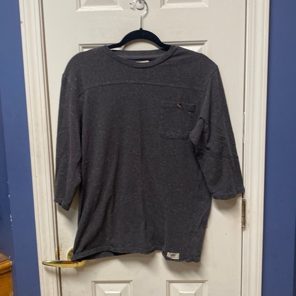 Vans  off the wall Medium men tshirt front pocket space gray short sleeves - Picture 1 of 8
